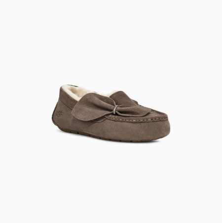 UGG Ansley Twist Brown Slippers for Women (EXNH75380)